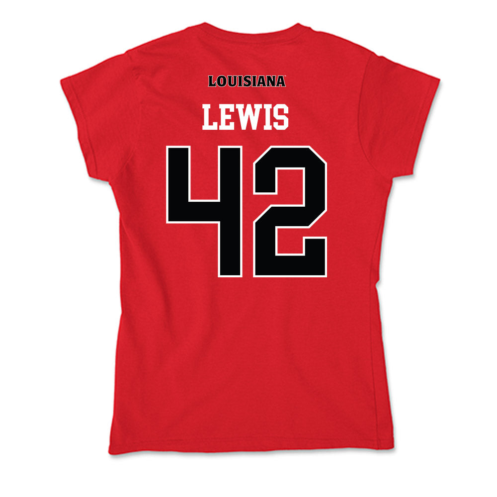 Louisiana - NCAA Baseball : Noah Lewis - Soft Style Women’s T-Shirt-1