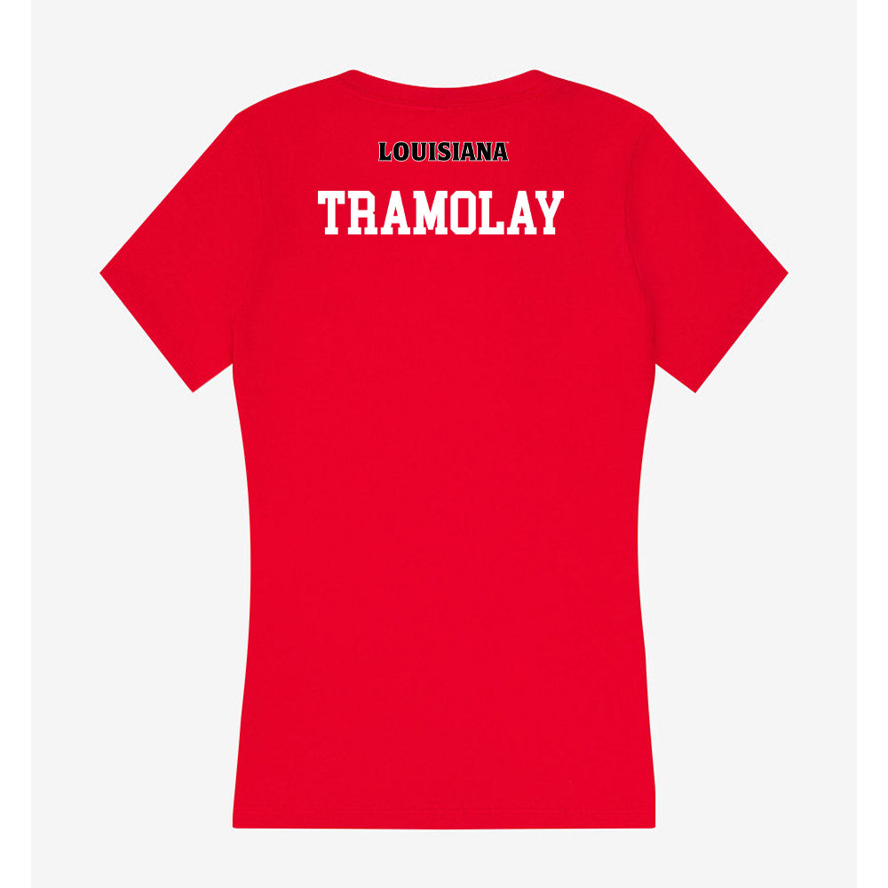 Louisiana - NCAA Men's Tennis : Leonard Tramolay - Women's V-Neck T-Shirt-1