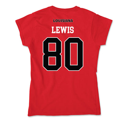 Louisiana - NCAA Football : Jayden Lewis - Soft Style Women’s T-Shirt-1
