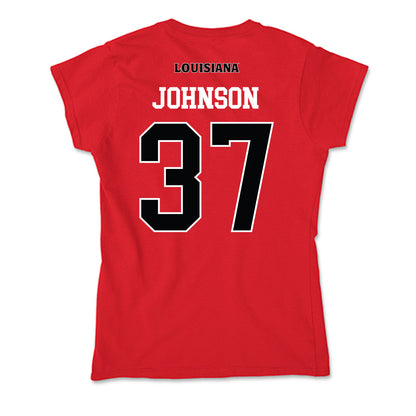 Louisiana - NCAA Football : Micah Johnson - Soft Style Women’s T-Shirt-1