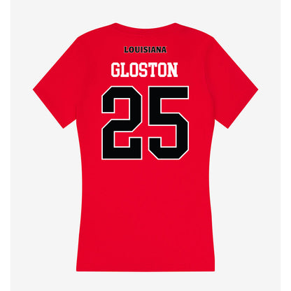 Louisiana - NCAA Football : Jayden Gloston - Women's V-Neck T-Shirt-1