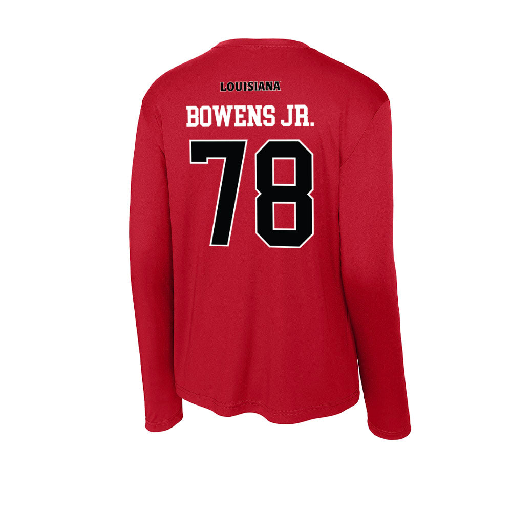 Louisiana - NCAA Football : Michael Bowens Jr. - Activewear Long Sleeve T-Shirt-1