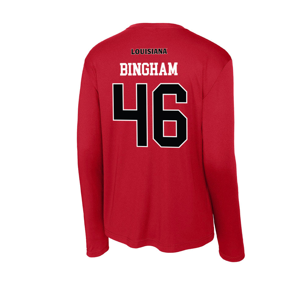 Louisiana - NCAA Football : Roderick Bingham - Activewear Long Sleeve T-Shirt-1