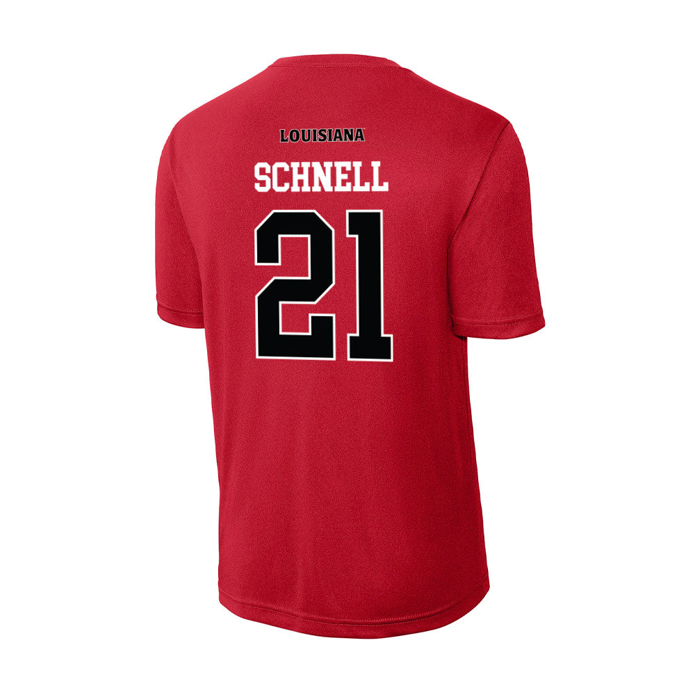 Louisiana - NCAA Women's Volleyball : Sarah Schnell - Activewear T-Shirt-1