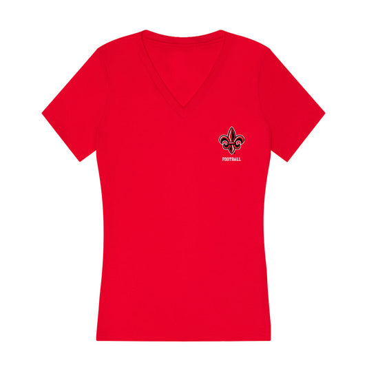 Louisiana - NCAA Football : Carson Kraft - Women's V-Neck T-Shirt-0