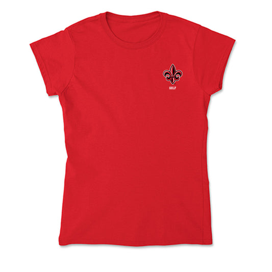 Louisiana - NCAA Men's Golf : James Brooks - Soft Style Women’s T-Shirt-0