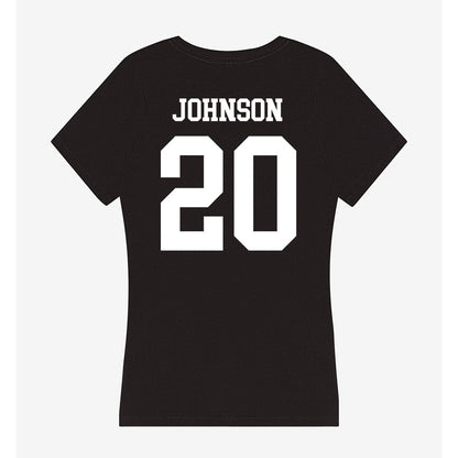 South Alabama - NCAA Football : Tirrell Johnson - Women's V-Neck T-Shirt-1