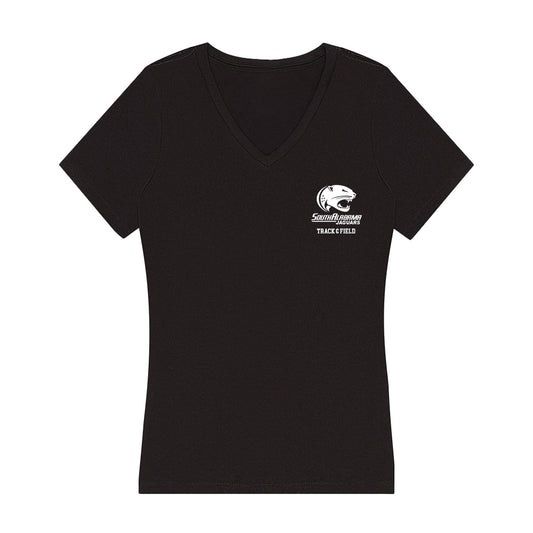 South Alabama - NCAA Women's Track & Field : Brenna Schmidt - Women's V-Neck T-Shirt-0