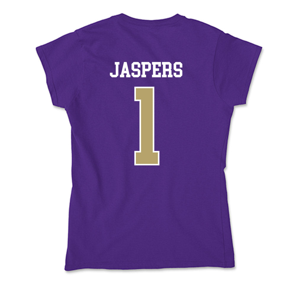 JMU - NCAA Men's Soccer : Erik Jaspers - Soft Style Women’s T-Shirt-1