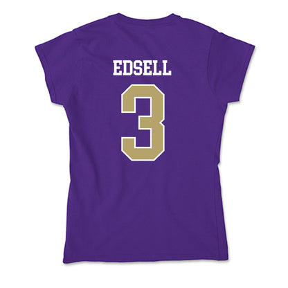 JMU - NCAA Women's Basketball : Reagan Edsell - Soft Style Women’s T-Shirt-1