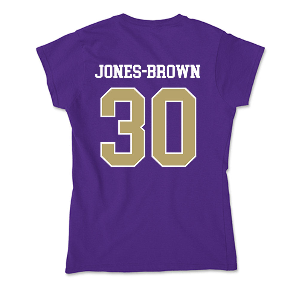 JMU - NCAA Women's Basketball : Ja'Quoia Jones-Brown - Soft Style Women’s T-Shirt-1