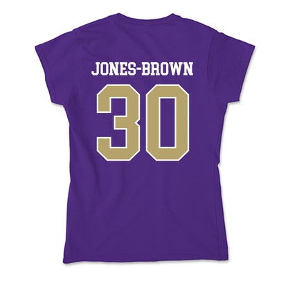 JMU - NCAA Women's Basketball : Ja'Quoia Jones-Brown - Soft Style Women’s T-Shirt-1