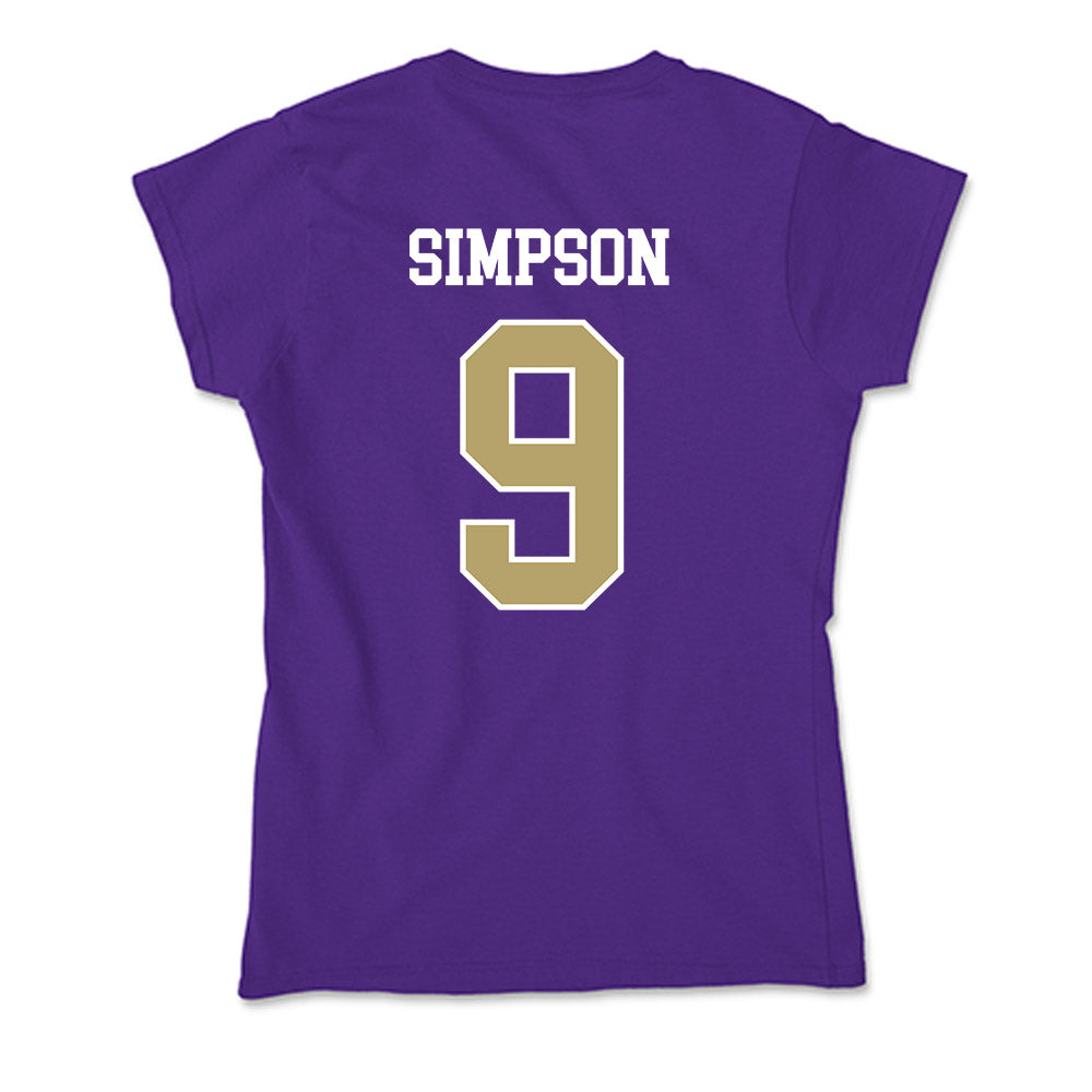 JMU - NCAA Football : Keitrone Simpson - Soft Style Women’s T-Shirt-1