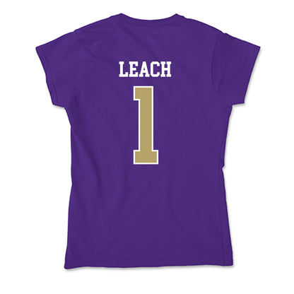 JMU - NCAA Women's Basketball : Maddie Leach - Soft Style Women’s T-Shirt-1