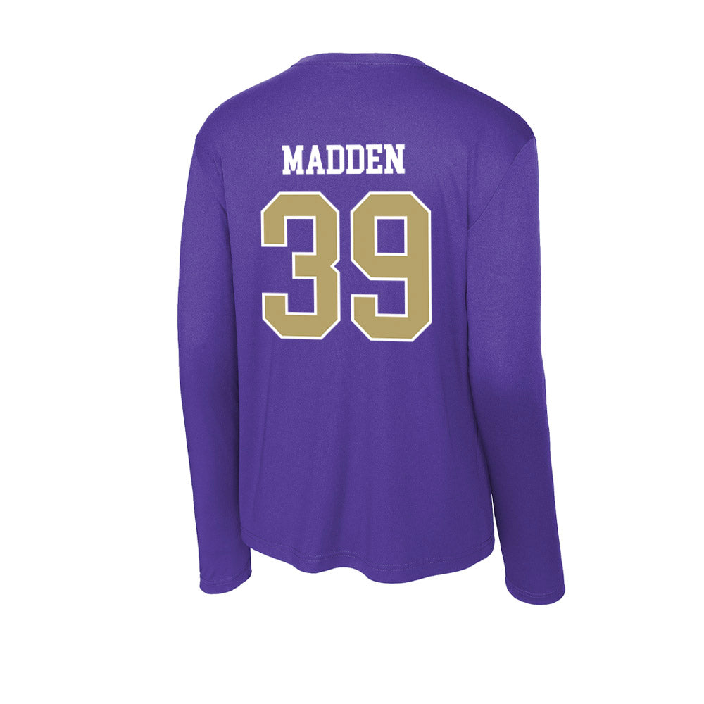 JMU - NCAA Baseball : Griffin Madden - Activewear Long Sleeve T-Shirt-1