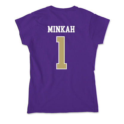JMU - NCAA Football : Damier Minkah - Soft Style Women’s T-Shirt-1