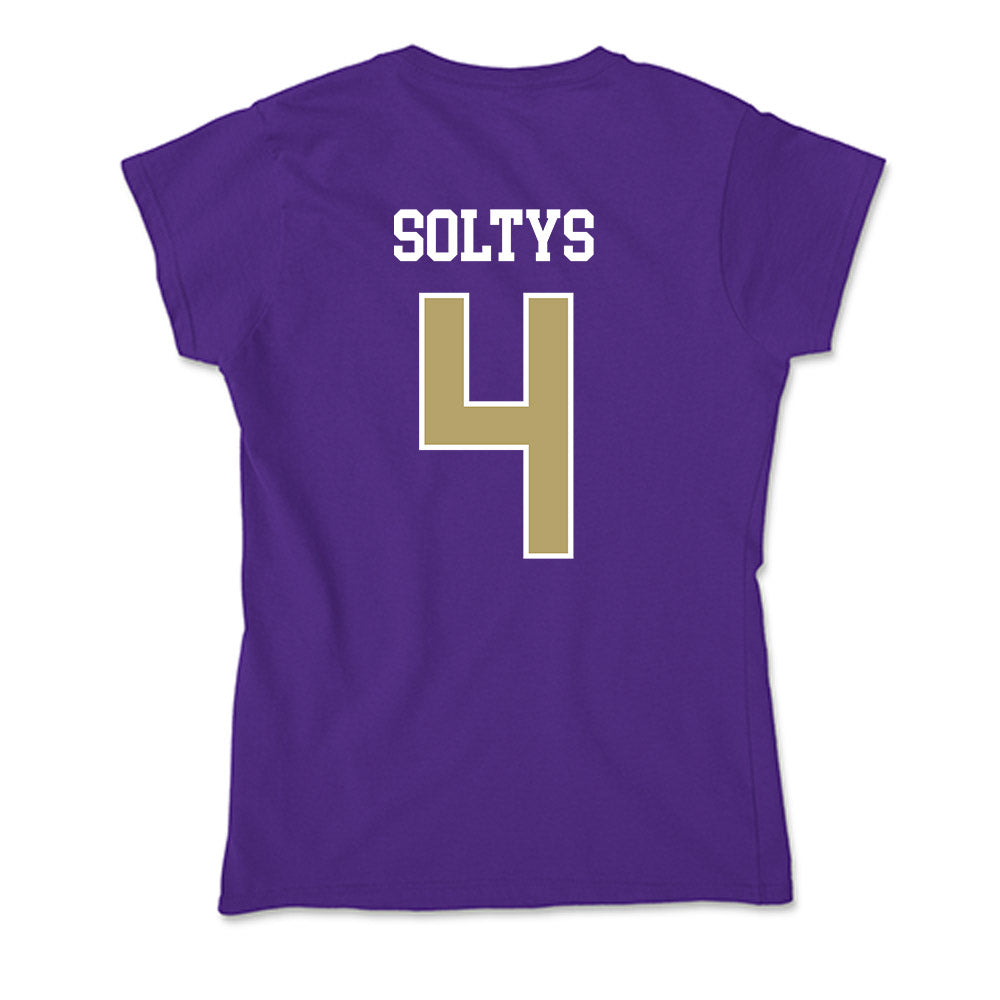 JMU - NCAA Women's Basketball : Delilah Soltys - Soft Style Women’s T-Shirt-1