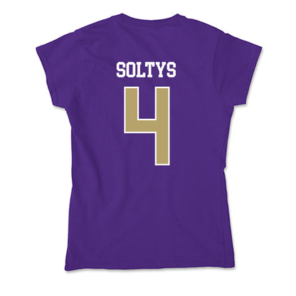 JMU - NCAA Women's Basketball : Delilah Soltys - Soft Style Women’s T-Shirt-1