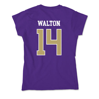 JMU - NCAA Women's Basketball : Regina Walton - Soft Style Women’s T-Shirt-1