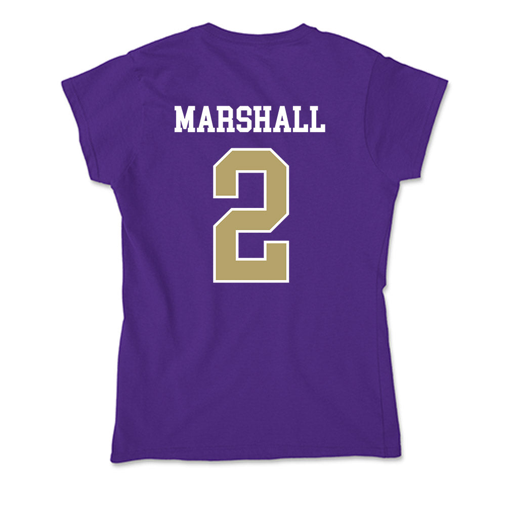 JMU - NCAA Women's Basketball : Kylie Marshall - Soft Style Women’s T-Shirt-1