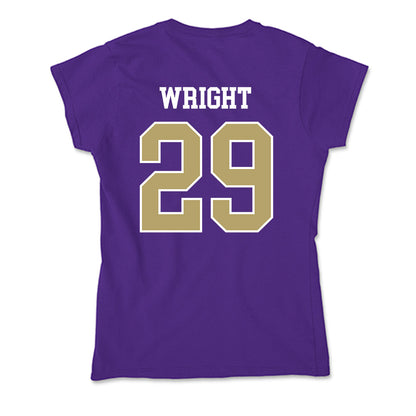 JMU - NCAA Football : KJ Wright - Soft Style Women’s T-Shirt-1