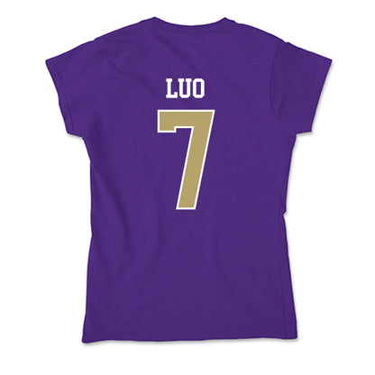 JMU - NCAA Women's Soccer : Gloria Luo - Soft Style Women’s T-Shirt-1