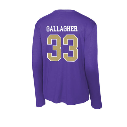 JMU - NCAA Baseball : Aiden Gallagher - Activewear Long Sleeve T-Shirt-1