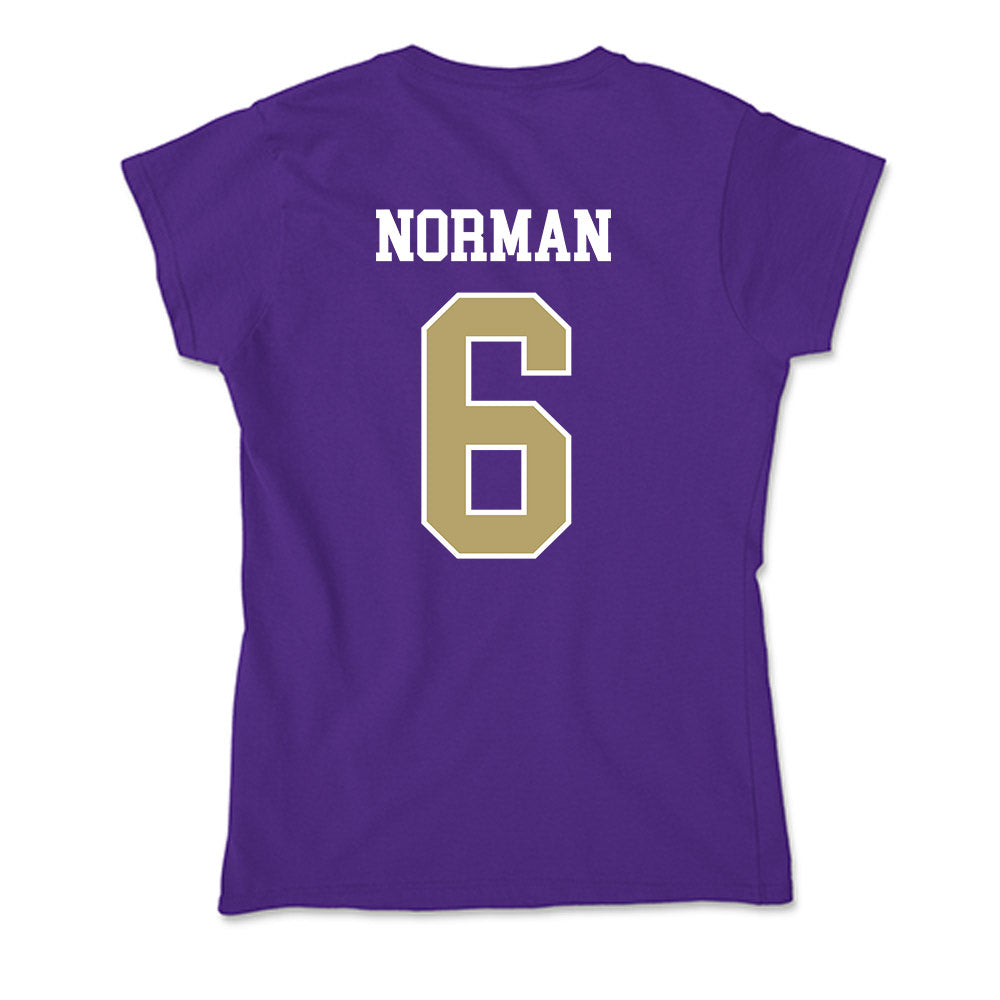 JMU - NCAA Women's Volleyball : Addie Norman - Soft Style Women’s T-Shirt-1