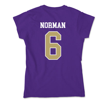 JMU - NCAA Women's Volleyball : Addie Norman - Soft Style Women’s T-Shirt-1