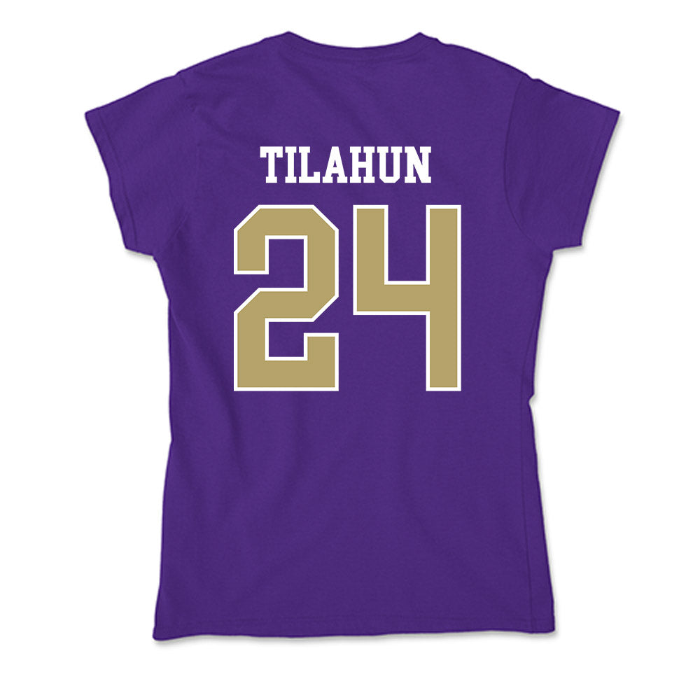 JMU - NCAA Men's Soccer : Henok Tilahun - Soft Style Women’s T-Shirt-1