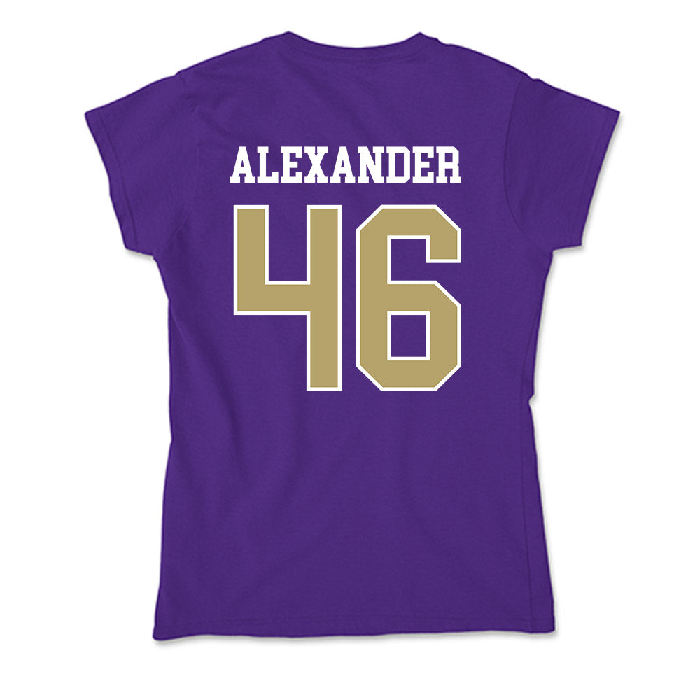 JMU - NCAA Baseball : Luke Alexander - Soft Style Women’s T-Shirt-1