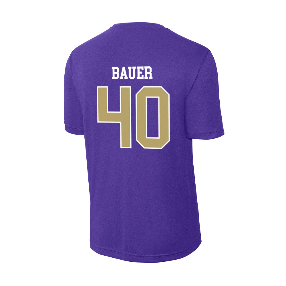 JMU - NCAA Baseball : Patrick Bauer - Activewear T-Shirt-1