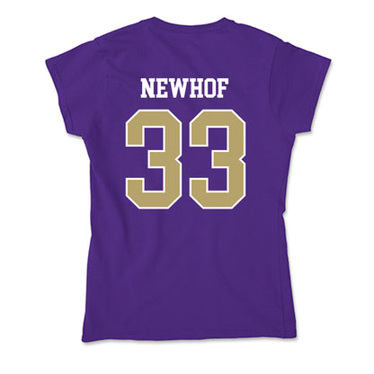 JMU - NCAA Men's Basketball : Gabe Newhof - Soft Style Women’s T-Shirt-1