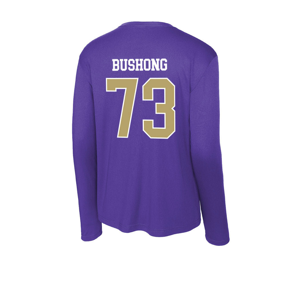 JMU - NCAA Football : Evan Bushong - Activewear Long Sleeve T-Shirt-1