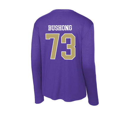 JMU - NCAA Football : Evan Bushong - Activewear Long Sleeve T-Shirt-1