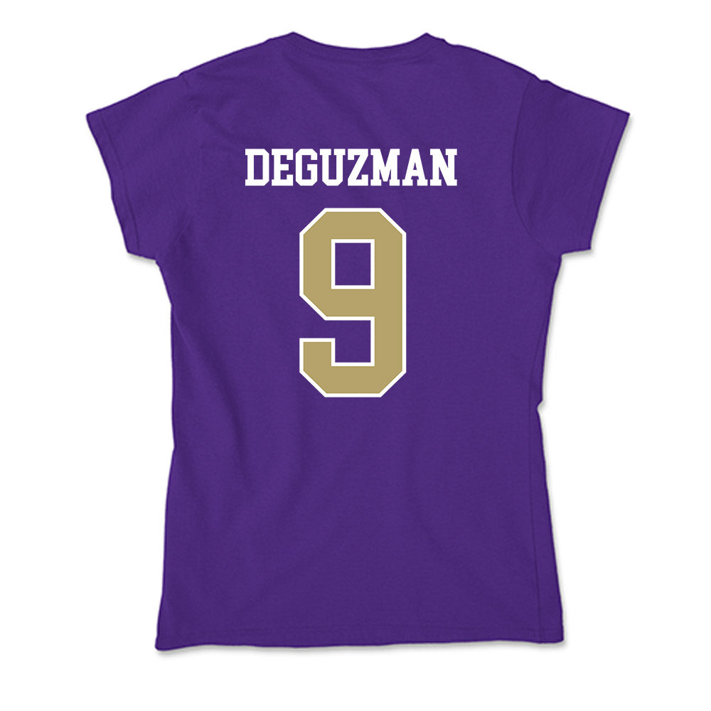 JMU - NCAA Women's Soccer : Samantha DeGuzman - Soft Style Women’s T-Shirt-1