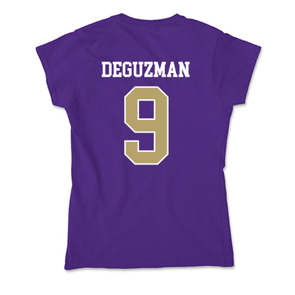 JMU - NCAA Women's Soccer : Samantha DeGuzman - Soft Style Women’s T-Shirt-1