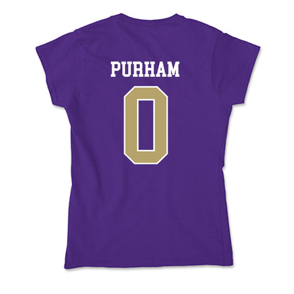 JMU - NCAA Football : Mason Purham - Soft Style Women’s T-Shirt-1
