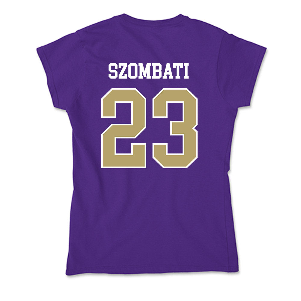 JMU - NCAA Women's Soccer : Kata Szombati - Soft Style Women’s T-Shirt-1