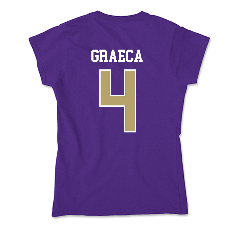 JMU - NCAA Women's Soccer : Emily Graeca - Soft Style Women’s T-Shirt-1