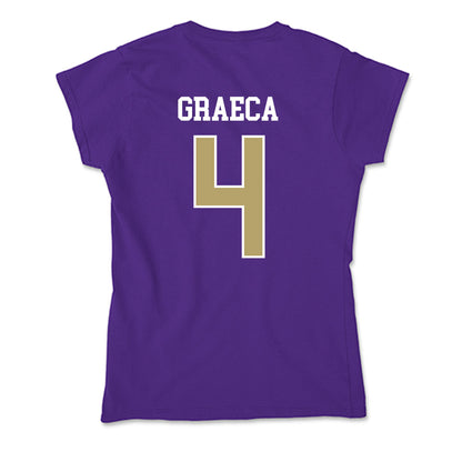 JMU - NCAA Women's Soccer : Emily Graeca - Soft Style Women’s T-Shirt-1