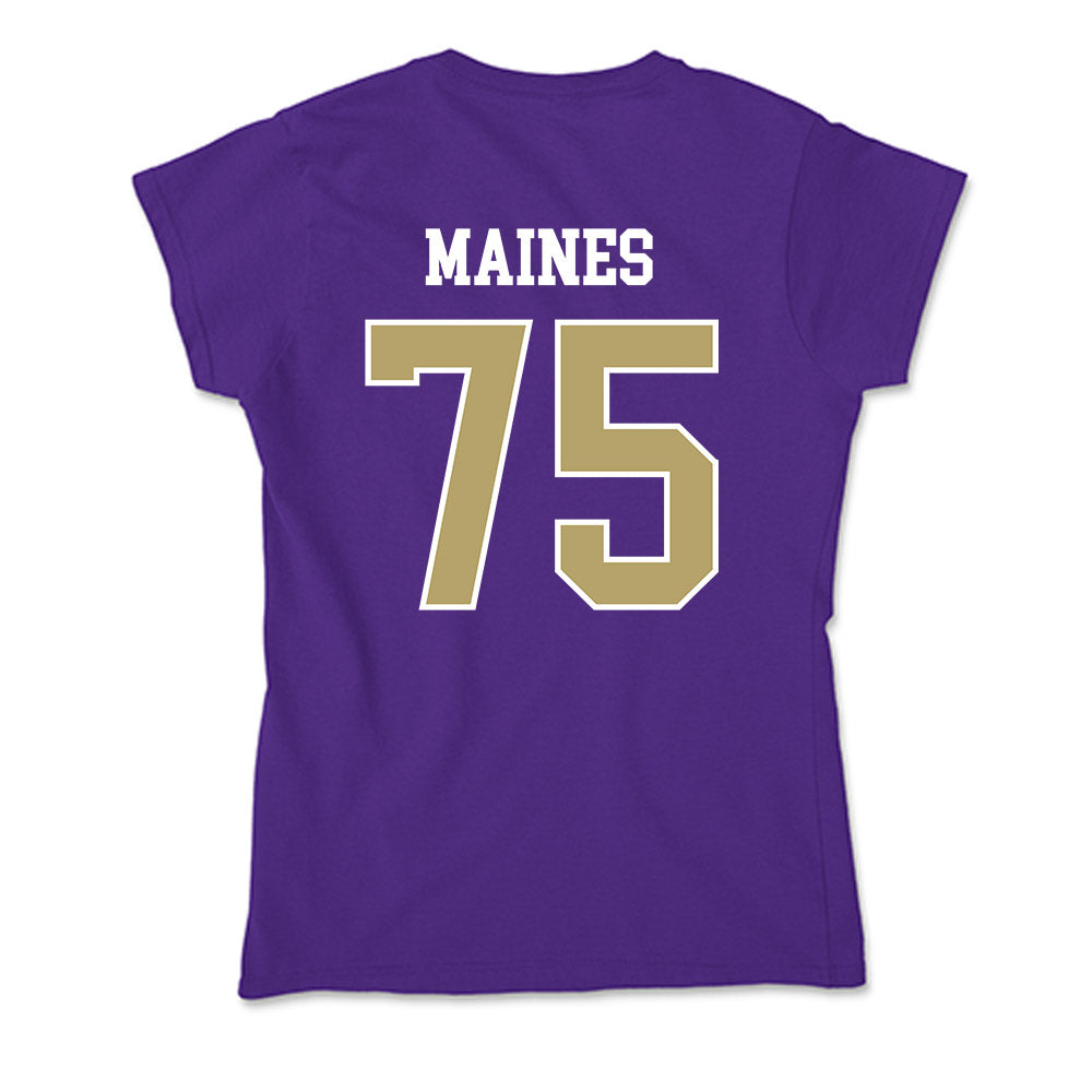 JMU - NCAA Football : Wyatt Maines - Soft Style Women’s T-Shirt-1