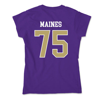 JMU - NCAA Football : Wyatt Maines - Soft Style Women’s T-Shirt-1