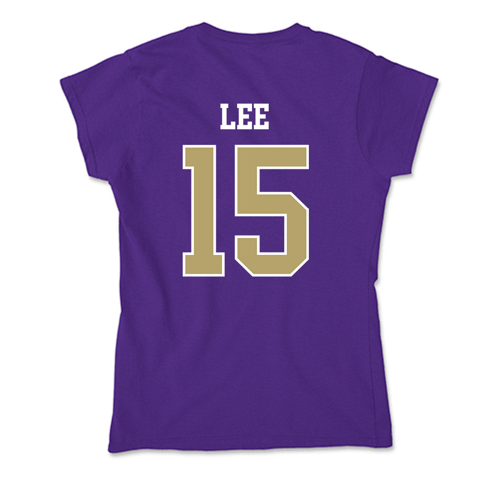 JMU - NCAA Men's Basketball : Brandon Lee - Soft Style Women’s T-Shirt-1