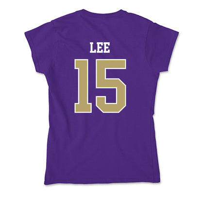 JMU - NCAA Men's Basketball : Brandon Lee - Soft Style Women’s T-Shirt-1