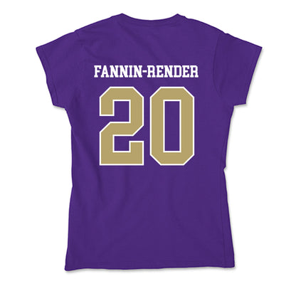 JMU - NCAA Football : Malachi Fannin-Render - Soft Style Women’s T-Shirt-1