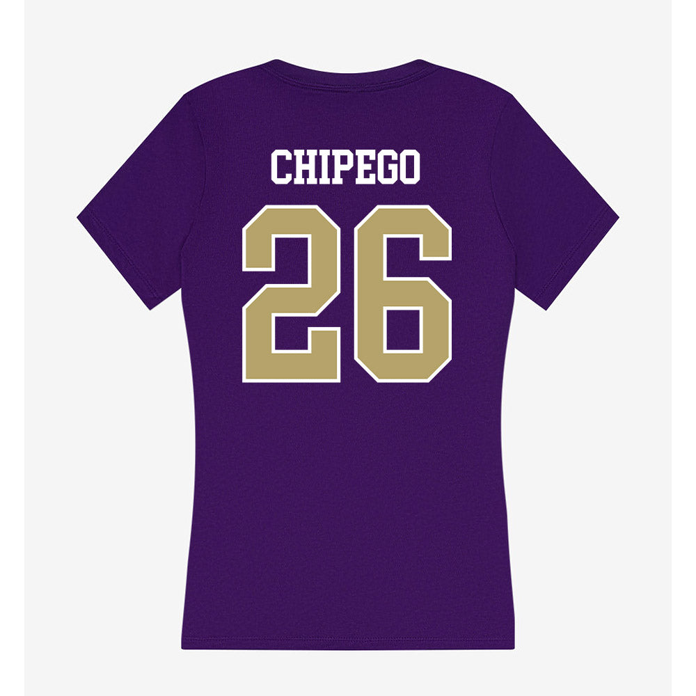 JMU - NCAA Softball : Hannah Chipego - Women's V-Neck T-Shirt-1