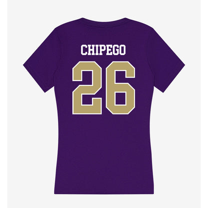JMU - NCAA Softball : Hannah Chipego - Women's V-Neck T-Shirt-1