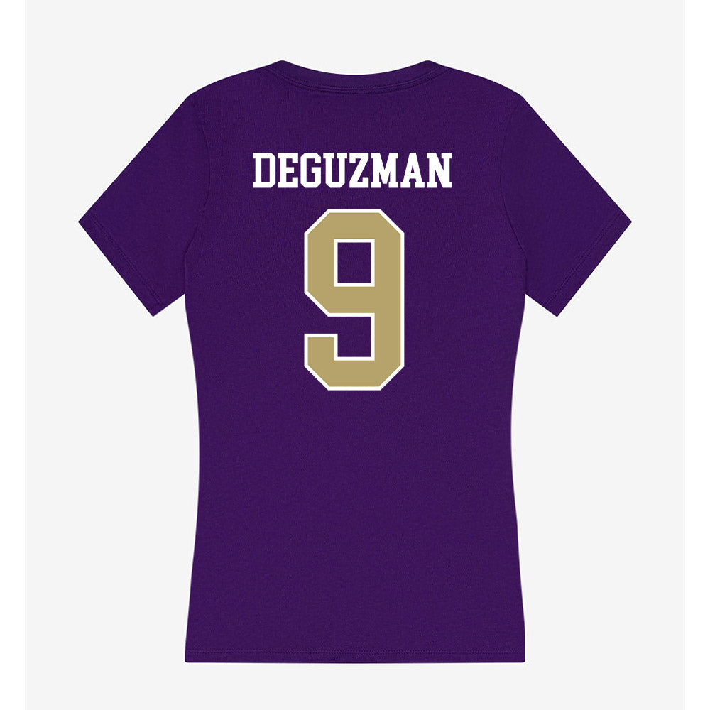 JMU - NCAA Women's Soccer : Samantha DeGuzman - Women's V-Neck T-Shirt-1