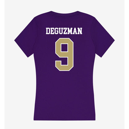JMU - NCAA Women's Soccer : Samantha DeGuzman - Women's V-Neck T-Shirt-1